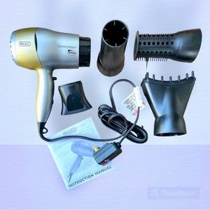 NIB Wahl Complement X4 Multi Barrel Ionic Hair Dryer High Wattage Quiet In Box